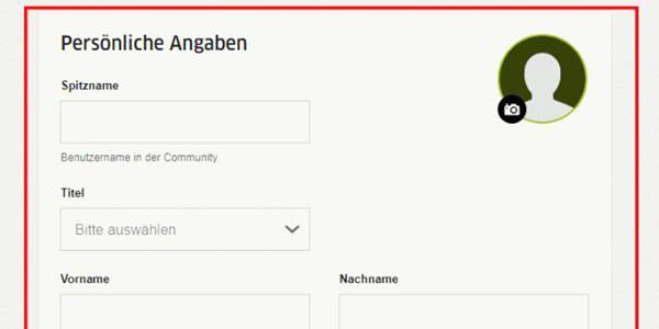 تکمیل اطلاعات حساب کاربری