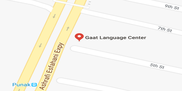 آدرس آموزشگاه زبان گات شعبه ی پونک